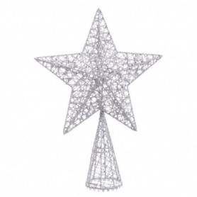 Étoile de Noël Argenté Métal 20 x 6 x 28 cm