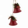 Décorations de Noël Rouge Multicouleur Métal Plastique Fibre Cloches 14 x 9 x 47 cm