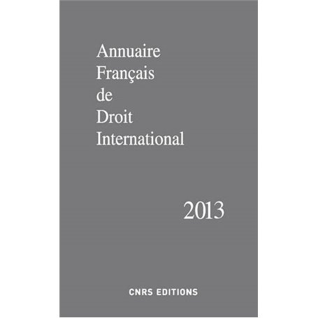 Annuaire français de droit international 59-2013