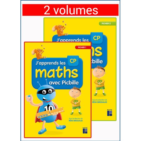 J'apprends les maths avec Picbille CP - 2 volumes sous blister