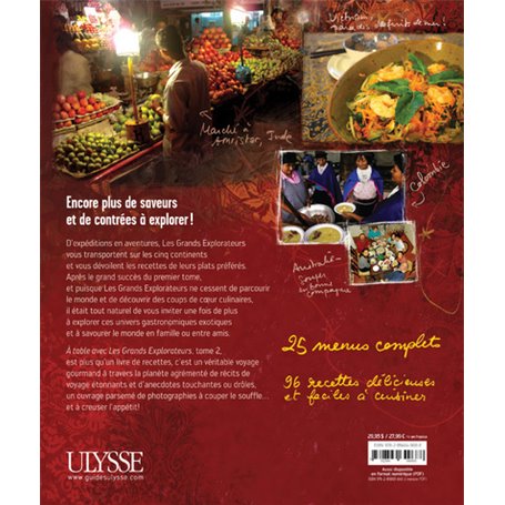 A table avec les Grands Explorateurs - Menus du monde entier - tome 2