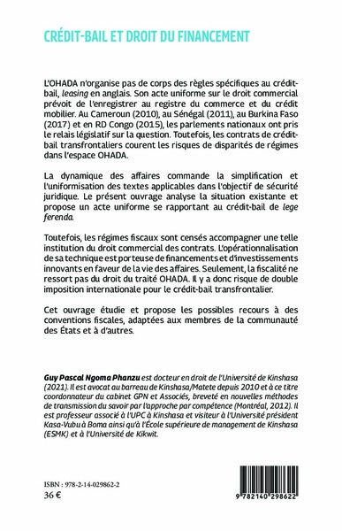 Crédit-bail et droit du financement