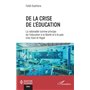 De la crise de l'éducation