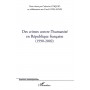 Des crimes contre l'humanité en République française