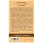 Etude critique de la loi psychophysique de Fechner