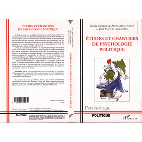 Etudes et chantiers de psychologie politique