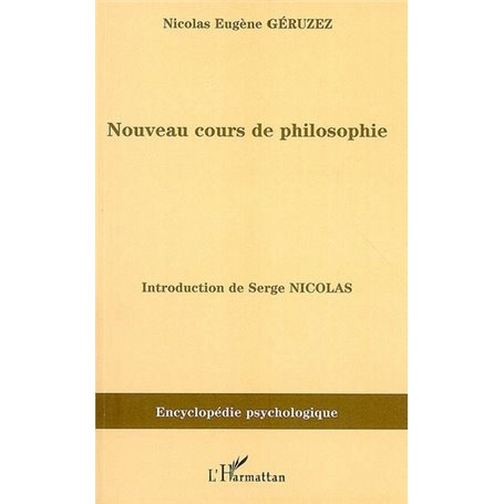 Nouveau cours de philosophie