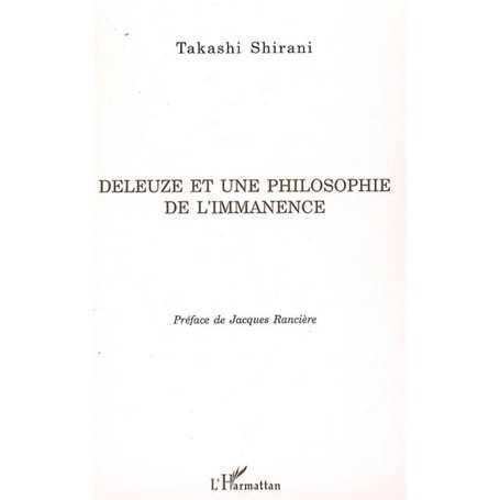 Deleuze et une philosophie de l'immanence