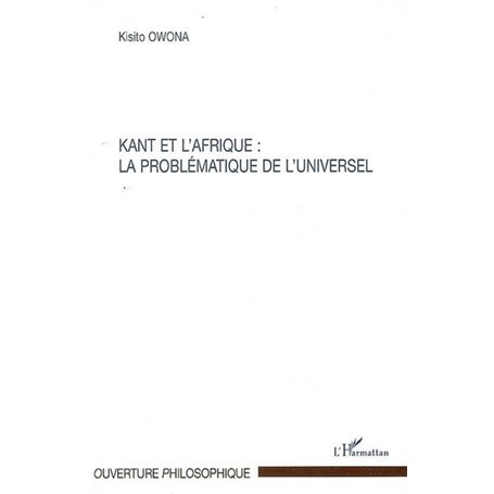 Kant et l'Afrique : la problématique de l'universel