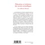 Education et évolution des savoirs scientifiques