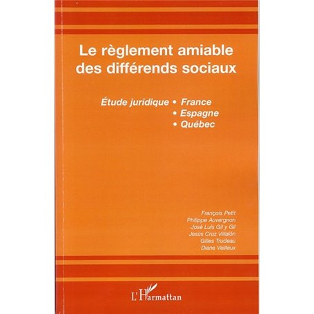 Le règlement amiable des différends sociaux