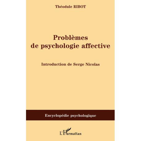 Problèmes de psychologie affective