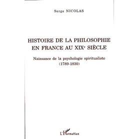 Histoire de la philosophie en France au XIXe siècle