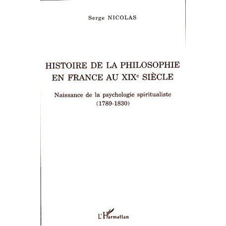 Histoire de la philosophie en France au XIXe siècle