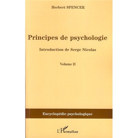 Principes de psychologie (volume 2)