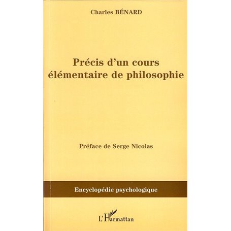 Précis d'un cours élémentaire de philosophie