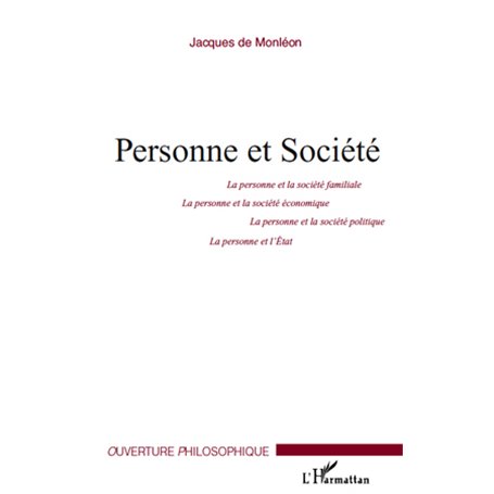 Personne et Société