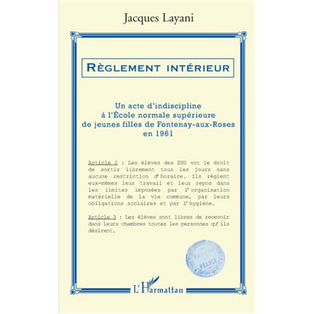 Règlement intérieur