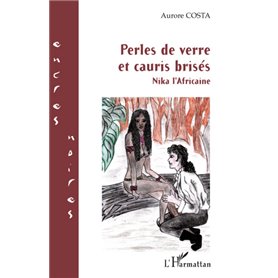 Perles de verre et cauris brisés