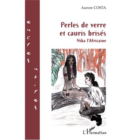 Perles de verre et cauris brisés