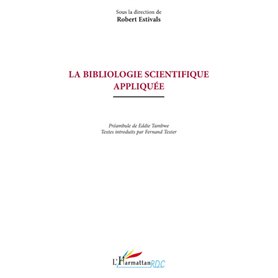 La bibliologie scientifique appliquée