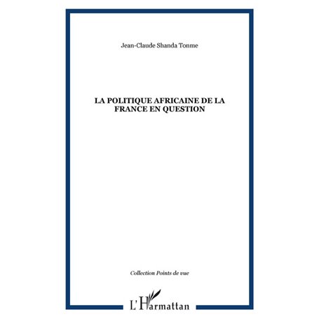 La politique africaine de la France en question