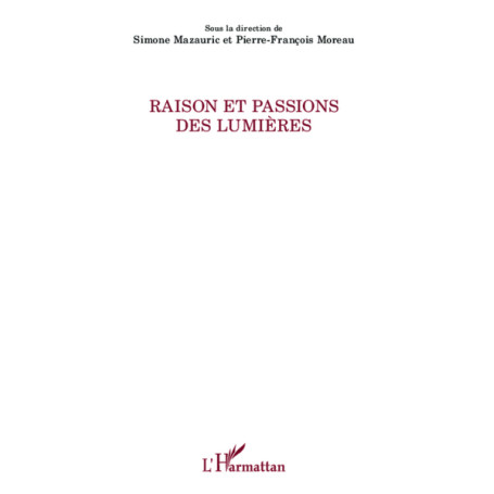 Raison et passions des Lumières