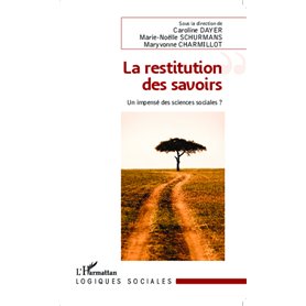 La restitution des savoirs