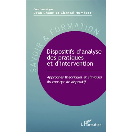 Dispositifs d'analyse des pratiques et d'intervention