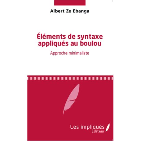 Eléments de syntaxe appliqués au boulou