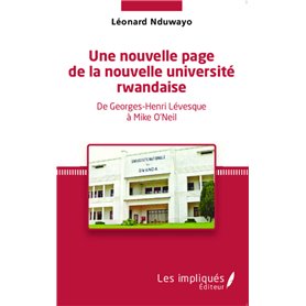 Une nouvelle page de la nouvelle université rwandaise