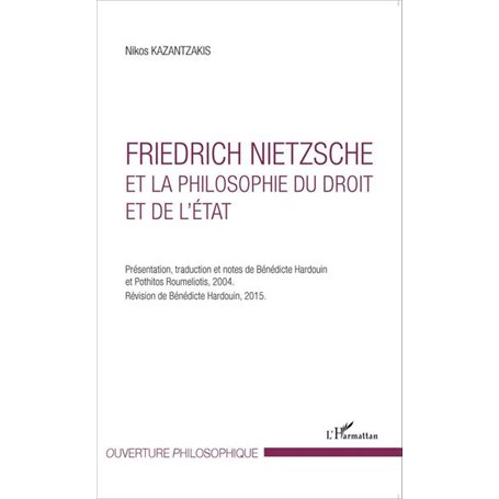 Friedrich Nietzsche et la philosophie du droit et de l'État