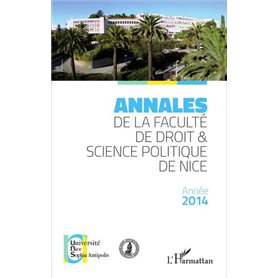 Annales de la faculté de droit et science politique de Nice