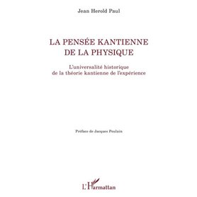 La pensée kantienne de la physique