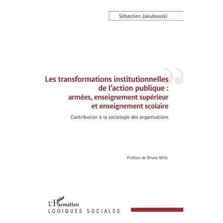 Les transformations institutionnelles de l'action publique