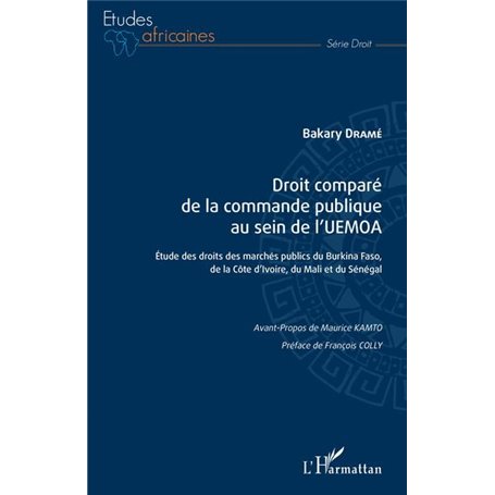 Droit comparé de la commande publique au sein de l'UEMOA