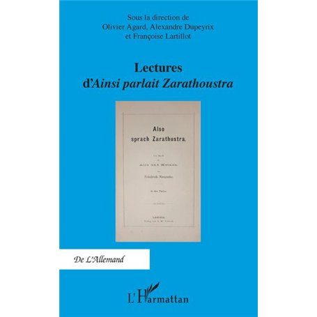 Lectures d'-em+Ainsi parlait Zarathoustra-/em+