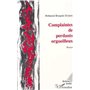 Complaintes de perdants orgueilleux