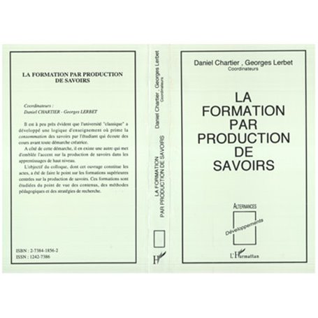 La formation par production de savoirs