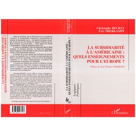 La subsidiarité à l'américaine : quels changements pour l'Europe?