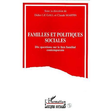 FAMILLES ET POLITIQUES SOCIALES