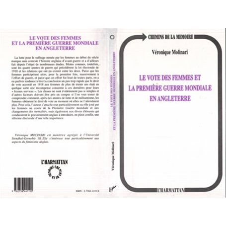 Le vote des femmes et la première guerre mondiale en Anglete