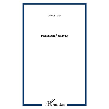Pressoir à olives