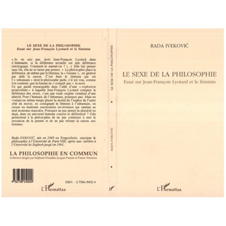 LE SEXE DE LA PHILOSOPHIE