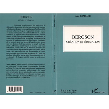 Bergson création et éducation