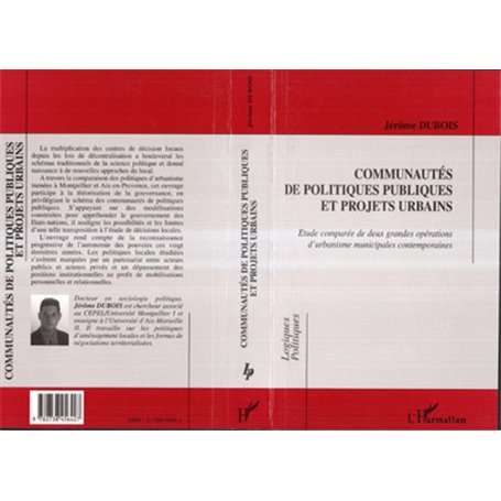 Communautés de politiques publiques et projets urbains