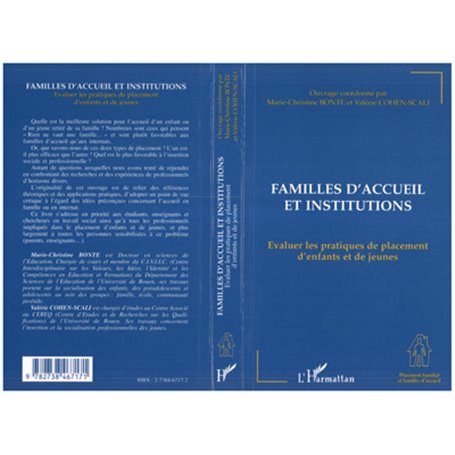 Familles d'accueil et Institutions