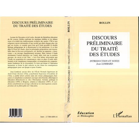 Discours Préliminaire du Traité des Études