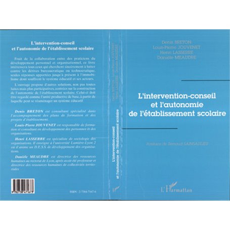 L'intervention-Conseil et l'autonomie de l'établissement Scolaire