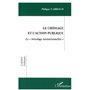 CHOMAGE ET L'ACTION PUBLIQUE